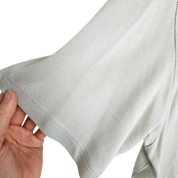 Boss Hugo Boss Shirt Men M Light Green Button Down Shirt Silk Shirt Men Golf - Picture 4 of 8